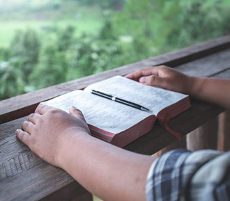 baby with bible